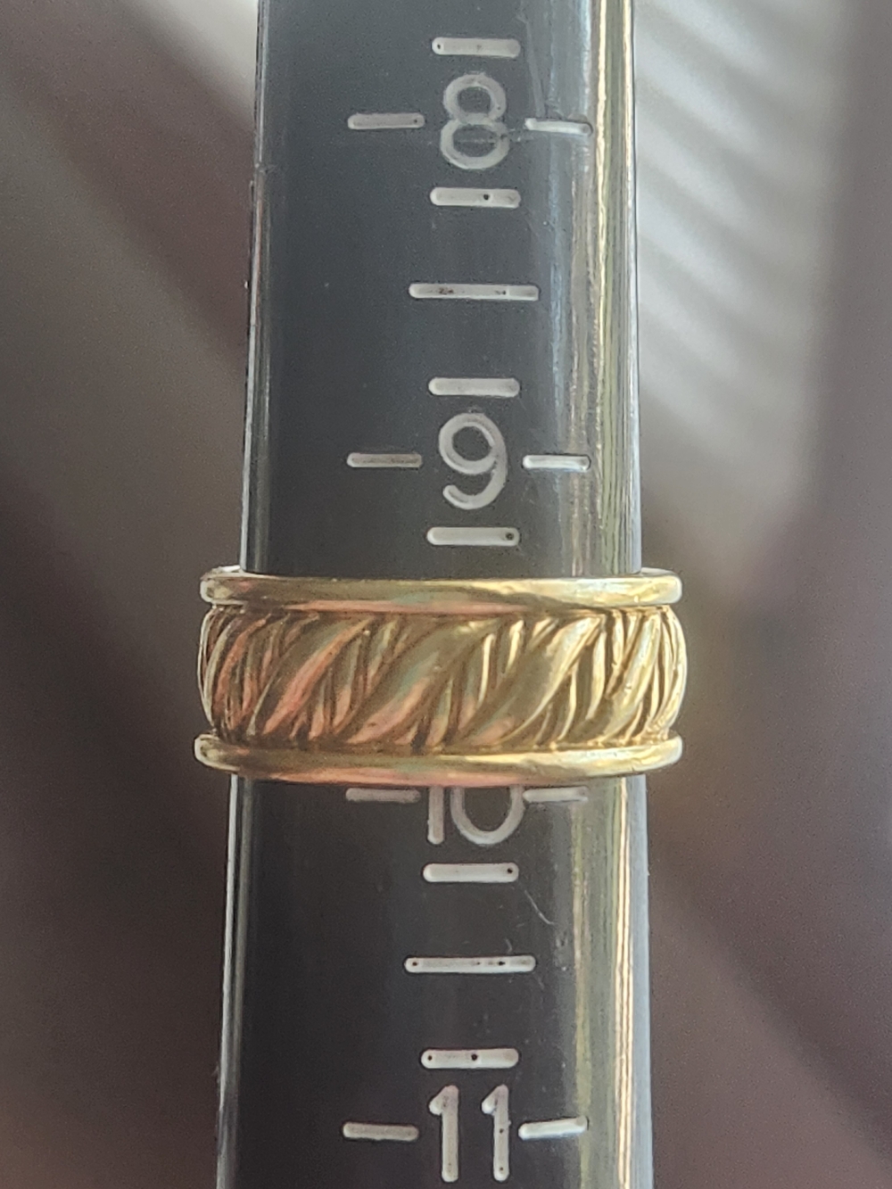 David Yurman Gold Twisted Cable Band Ring Will Be Authenticated !